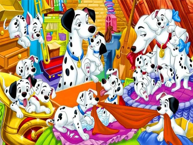 5D Full Diamond Painting Kits Disney 101 Dalmatians Dogs DIY Decor Gift UK