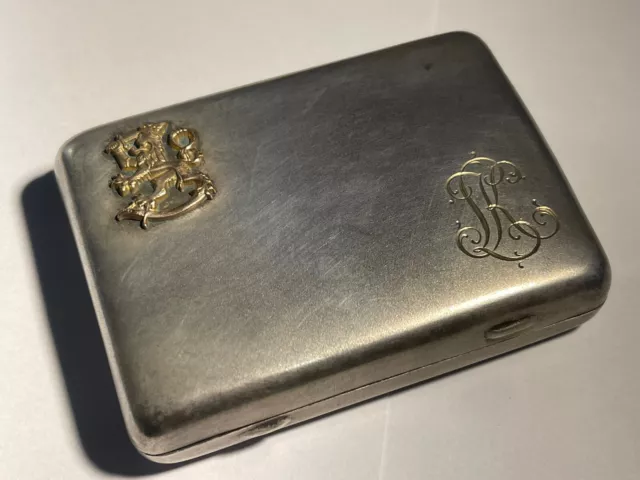 Antique Snuff Box Mixed Metals 70mm Nice Condition Please See All The Pictures