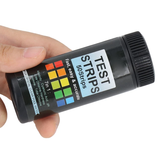 Water Test Strip Bottled Portable PH Test Paper Multifunctional 50PCS For Spa