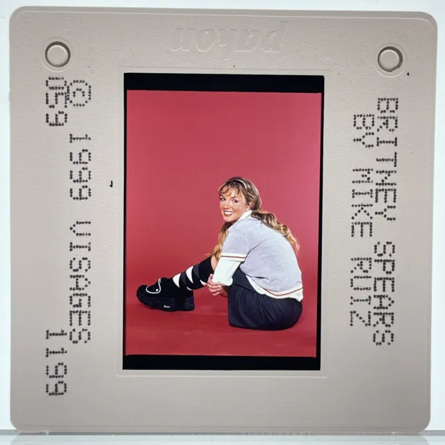 Young Britney Spears 35mm Slide 1999 Publicity Shoot Vintage Pop Music Promo #10