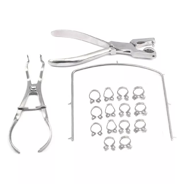 Starter Rubber Dam Kit of 15 Dental Surgical Instruments