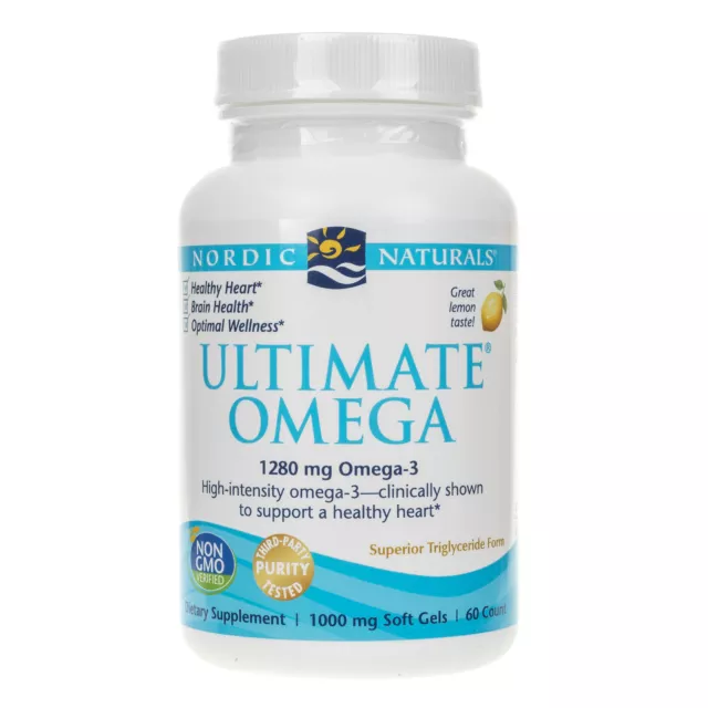 Nordic Naturals Ultimate Omega goût citron, 60 capsules