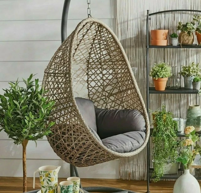 ALDI GARDENLINE SMALL Hanging Egg Chair With Cover Brand New In Box ☀