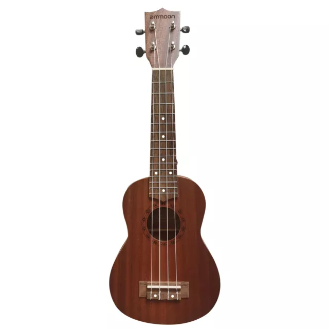 21 Inch Acoustic Soprano Ukulele Ukelele Uke Sapele Wood Open Style K4F4