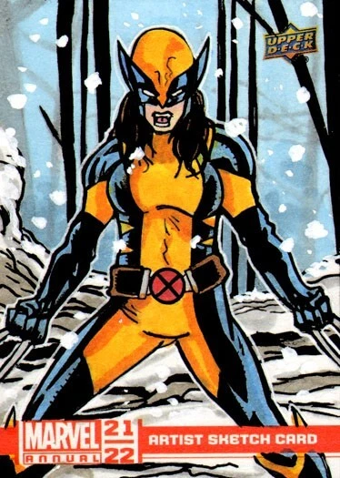 21/2022 Upper Deck Marvel Annual 1/1 Sketch Card WOLVERINE X-23 - Rich Hennemann