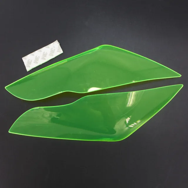 Front Headlight Lens Guard Protector Green Fit For Kawasaki Zx-10R Zx 10R 11-15