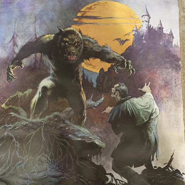 Dracula Meets The Wolfman By Frank Frazetta Werewolf vrogue.co