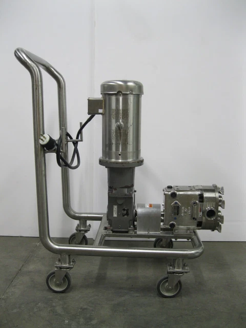 2" Waukesha Cherry-Burrell SPX 040 Rotary Lobe Pump 5 HP Motor P16