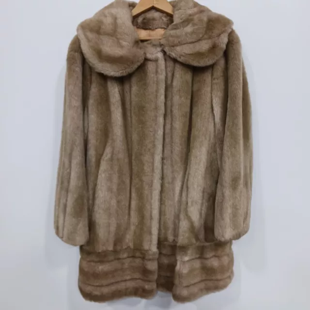 Women's Vintage Tissavel Faux Fur Fashion Coat
