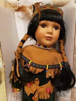 Emerald Doll Collection Girl Indian Native American Doll Size 16