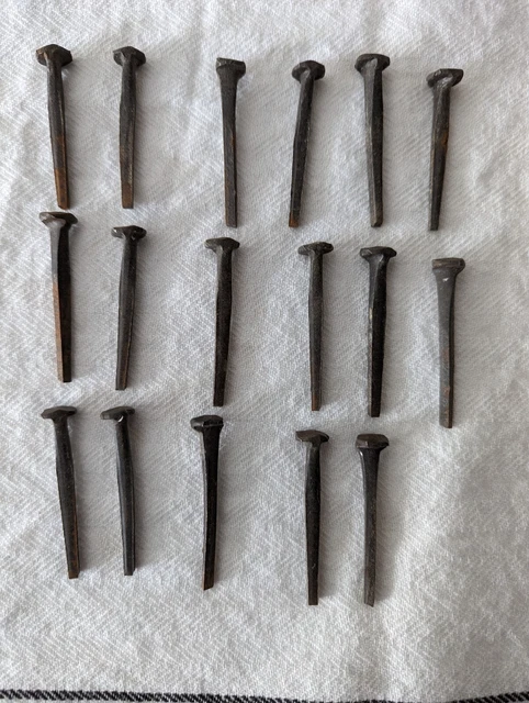 2" Rose Head Nails Square Wrought Iron