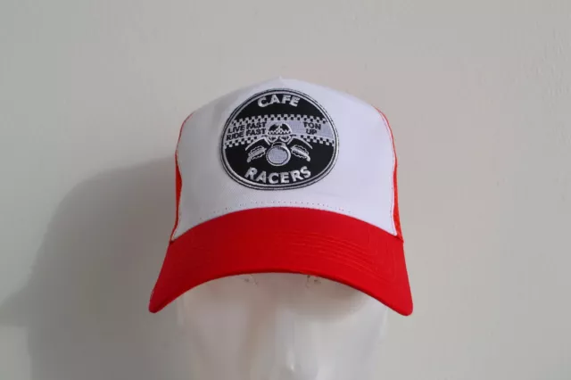 Cappello camionista Cafe Racer berretto live fast old school vintage Triumph Norton BMW