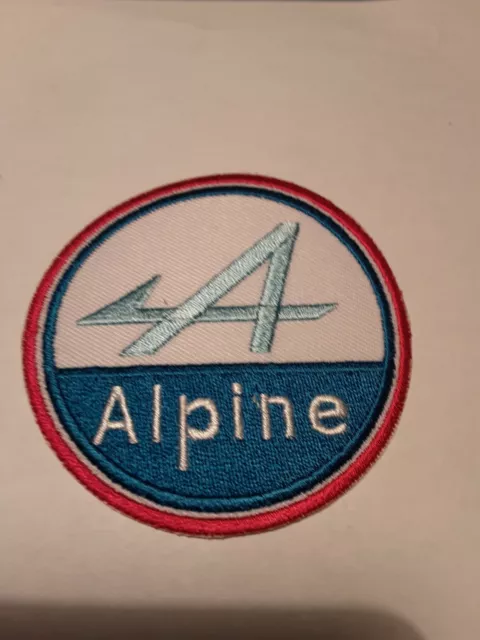 patch ecusson thermocollant brodé  alpine 7cm