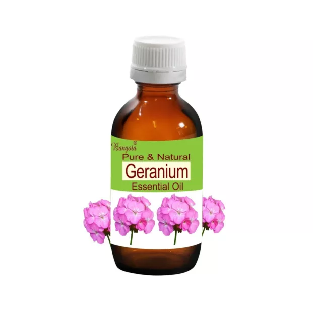 Aceite esencial natural puro de geranio Pelargonium graveolens Bangota 5ml...