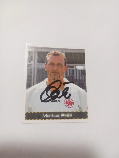 Panini Sticker signiert Markus Pröll Eintracht Frankfurt NEU