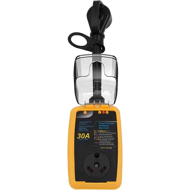 Poussée Protection Circuit Analyseur Testeur Prise Imperméable Housse Portable