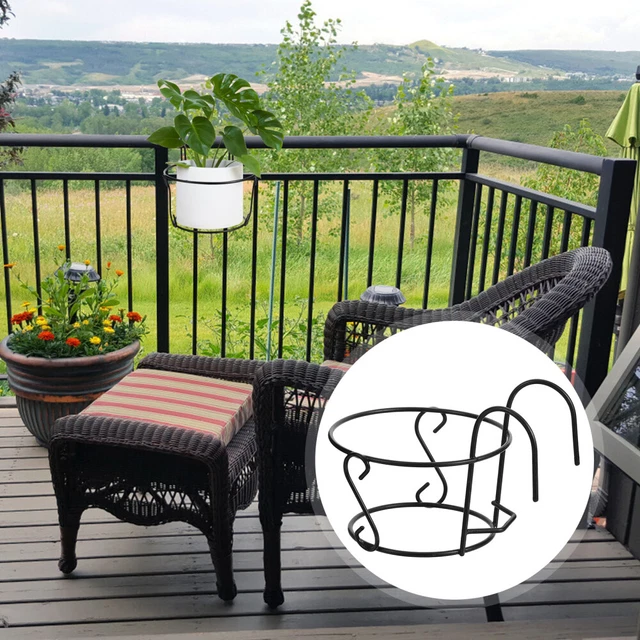 Jardinière De Balcon Altea Erhard - Forme Ronde Ou Ovale - Couleur Vert Citron - Fixation Sans Perçage Pour Balustrades Jusqu'à 6,5 Cm