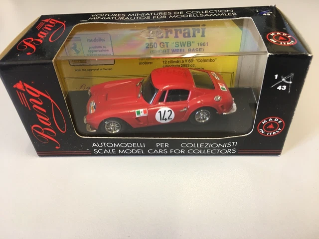 FERRARI 250 GT SWB Tour De France 1961 #142 Bang 1/43 EUR 16,90