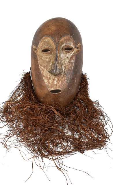 Lega Mask Bearded Bwami Society Large Congo