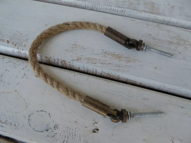 Jute Rope Metal HANDLE Drawer Pull Decor Handle Nautical Western Knob Rustic NEW