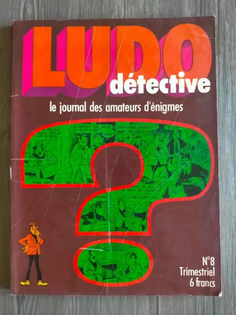 LUDO  détective jeux et énigmes n° 8 détective  VAILLANT EO 1975