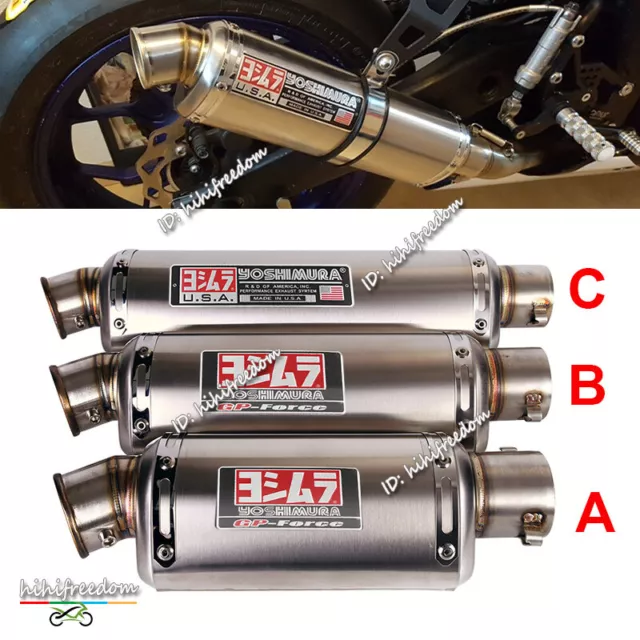 440mm Motorcycle Exhaust Tips Muffler Tail Pipe DB Killer Universal For 38-51mm