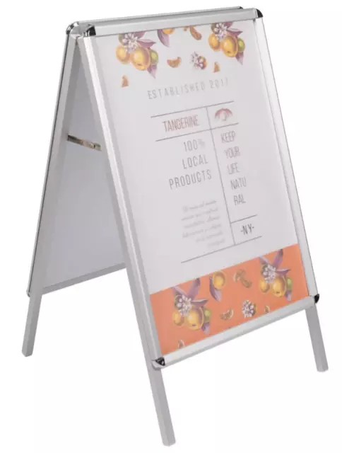 B1 A-Board Pavement Sign Double Sided Snap Frame Display Stand 1000 X 700 mm U7
