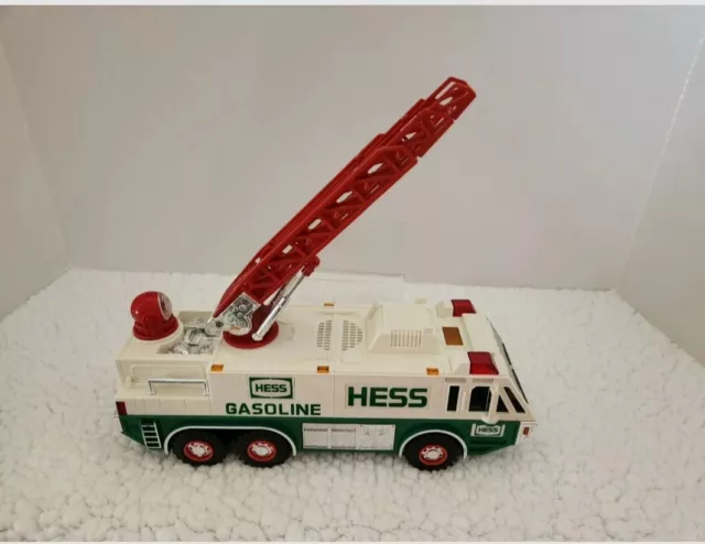 1994 Hess Toy Rescue Truck Emergency Ladder Truck, Lights Original Box