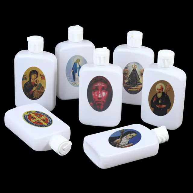 Bottiglia Acqua Santa 100 ml Religiosa Cattolica Beata Vergine Maria Chiesa Pasqua Sp