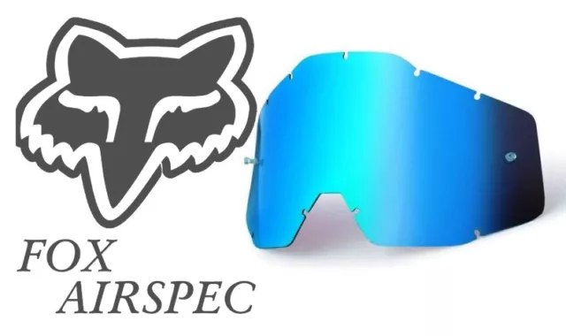 Goggle Shop Tear Off Lens To Fit Fox Airspec Motocross Goggles - Blue