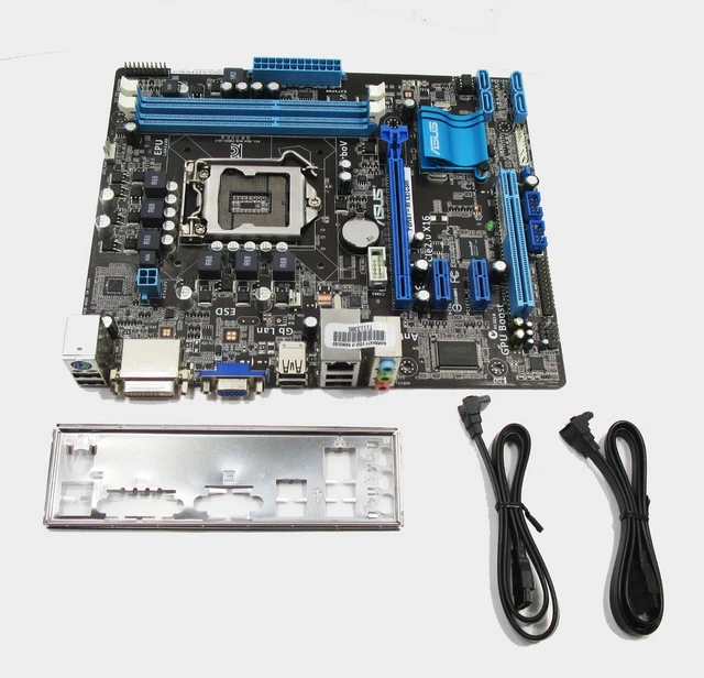 ASUS P8H61-M LE CSM R3.0 LGA1155 MicroATX Motherboard – DDR3, 6-USB, PCIe, LAN, New