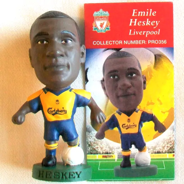 Corinthian Prostars LIVERPOOL Away HESKEY PRO356 Loose With Card - From 4 Pack