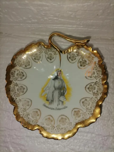 Limoges Porcelain Antique Signed Hand Painted- France- Gold Trim