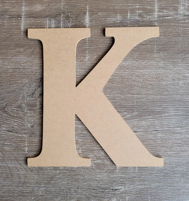K"" con corte de aglomerado inicial para artesanías