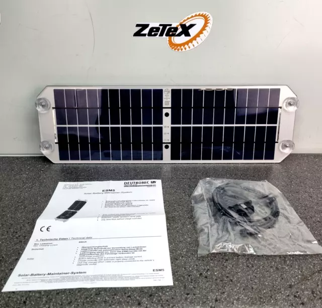 NUEVO 12V Cargador de batería solar universal para coche módulo solar con controlador de carga 2