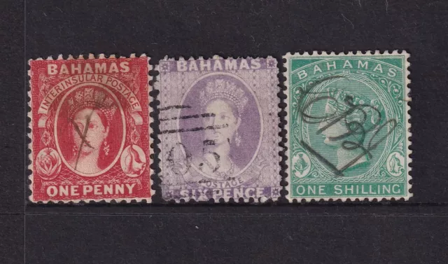 BAHAMAS 1862-98 Queen Victoria Rare Early Issues (Shades) SG 8-44 CV £313