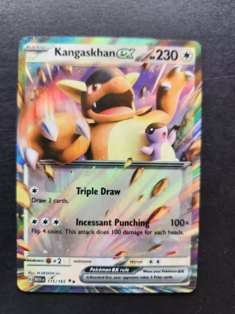Pokemon Card Game TCG 151 Kangaskhan ex 115/165 NM