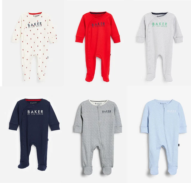 Ted Baker Baby Boy Cotton Bodysuit Romper Babygrow Sleepsuit NB 3 6 9 12 18 24