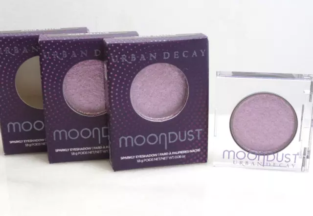 Urban Decay Moondust Sparkly Eyeshadow Glitter Rock 0.06 Oz Lot Of 3