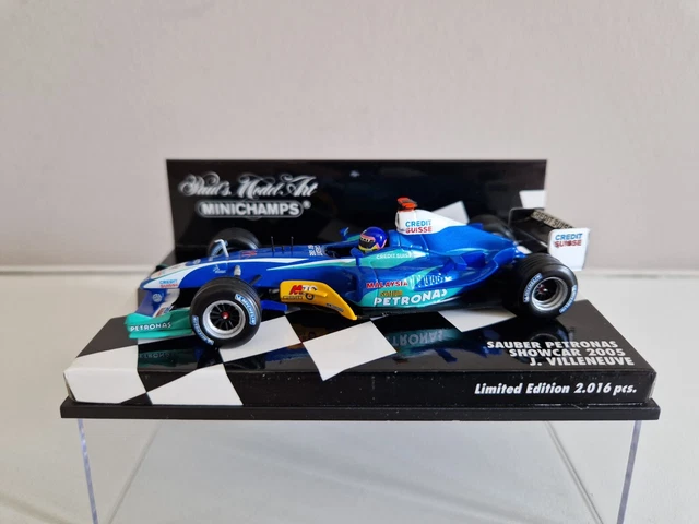 Minichamps F1 1/43 - Sauber Petronas C24 N°11 De Jacques Villeneuve (2005) - Occasion Sous Boîte