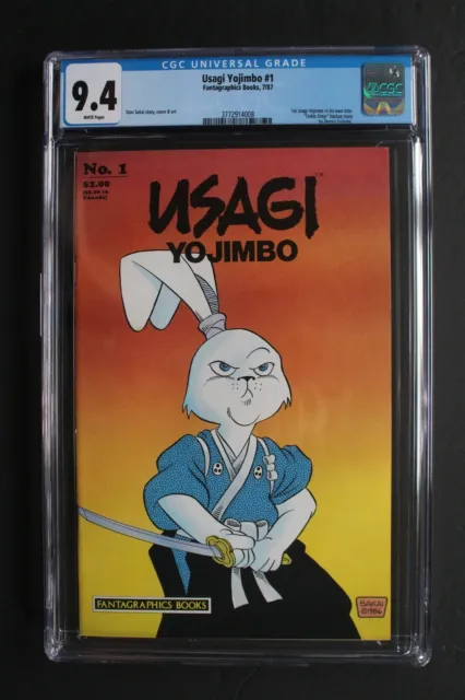 USAGI YOJIMBO #1 1st SOLO Title & Waddlewalk 1987 TMNT SAKAI Netflix TV CGC 9.4