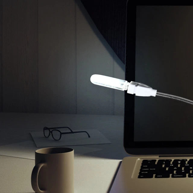 LAMP USB POWERED Flexible Computer Light Disk Night Lamps Led Student £
