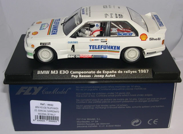 FLY 99092 BMW M3 E30 Edition Spéciale Championnat National De Rally '07 Pilotes