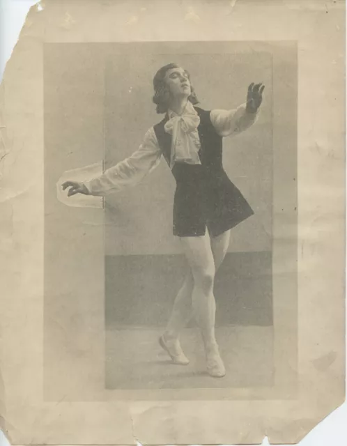 Nijinsky, Waslaw. (1889-1950): Vintage Photograph in Les Sylphides BALLET