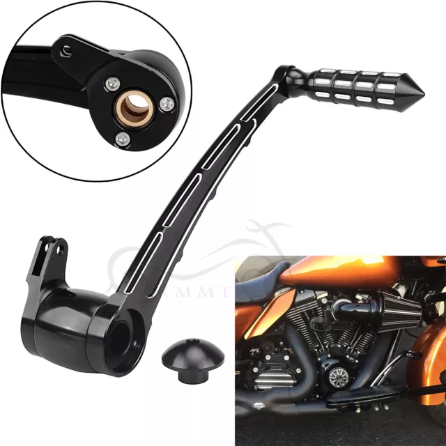 CNC Cut Brake Arm Lever W/ Peg Pedal Fit For Harley Touring Electra Street Glide