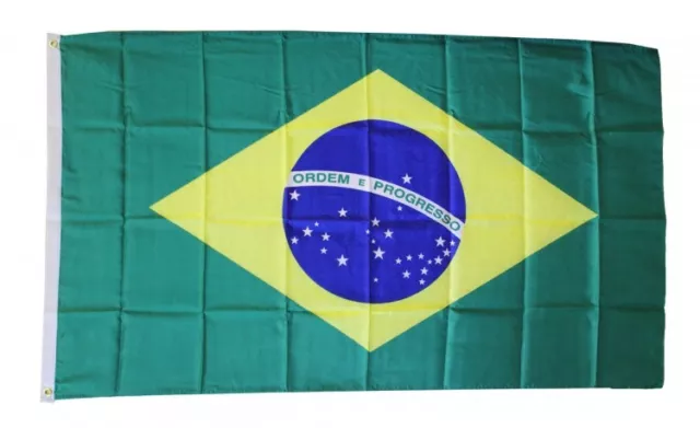 BRAZIL FLAG 3 x 5 '   FLAG   -  NEW 3X5 INDOOR OUTDOOR COUNTRY FLAG