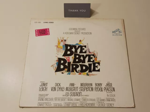 Bye Bye Birdie Vinyl LP Soundtrack  Ann Margaret,Janet Leigh Original Vintage