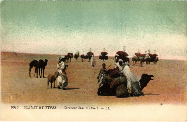 CPA AK Scenes et Types - Caravane dans le Desert ALGERIE (1189745)