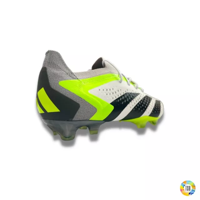 Adidas Predator Accuracy.1 niedrig FG weiß/schwarz/Zitrone UK Größe 10,5 Fußballschuhe 3