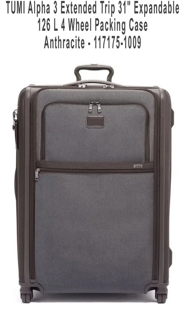 TUMI Alpha 3 Anthracite International Dual Access 4 Wheeled Expandable Carry-On